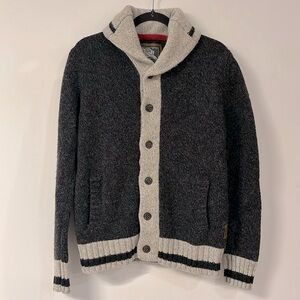 Roots wool blend knit cabin cardigan